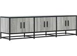 Syfax™ Mobile Tv Grigio Sonoma 150X35X41Cm In Truciolato E Metallo