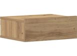 Syfax™ Comodino Pensile Rovere Artigianale 40X32X15 Cm In Truciolato