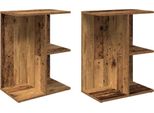 Syfax™ Comodini 2 Pz Legno Antico 46,5X29X61 Cm In Legno Multistrato