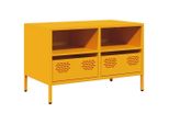 Syfax™ Mobile Tv Giallo Senape 68X39X43,5Cm Acciaio Laminato A Freddo