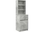 Syfax™ Comodino Grigio Cemento 39X35X125 Cm In Legno Multistrato