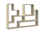Syfax™ Scaffale A Parete Rovere Sonoma 96X12X64Cm In Legno Multistrato