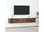 Syfax™ Mobili Tv 2 Pz Rovere Fumo 80X31X25,5 Cm Legno Multistrato