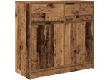Syfax™ Credenza Con Cassetto Legno Antico 80X34X76 Cm In Truciolato