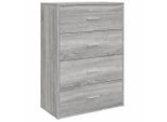 Syfax™ Credenza Grigio Sonoma 60X31X84 Cm In Legno Multistrato