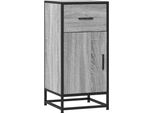 Syfax™ Credenza Grigio Sonoma 35,5X35X76 Cm In Truciolato E Metallo