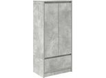 Syfax™ Armadio Con Cassetto Grigio Cemento 55,5X34X119,5 Cm Truciolato