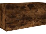 Syfax™ Mobile Da Bagno A Parete Rovere Fumo 80X25X40 Cm In Truciolato