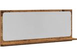 Syfax™ Mensola Specchio Con Specchio Legno Vecchio 90 X 10,5 X 37 Cm