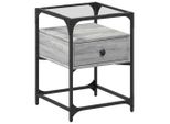 Syfax™ Comodino Grigio Sonoma 40X40X55 Cm In Legno Multistrato