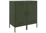 Syfax™ Credenze 2 Pz Verde Oliva 36X39X79 Cm Acciaio