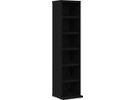 Syfax™ Mobile Porta Cd Rovere Nero 21X20X88 Cm In Legno Multistrato