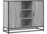 Syfax™ Credenza Grigio Sonoma 92X35X76 Cm In Legno Multistrato