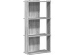 Syfax™ Libreria 3 Ripiani Grigio Sonoma 60X30X120Cm Legno Multistrato