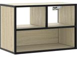 Syfax™ Mobile Tv Rovere Sonoma 60X31X39,5Cm Legno Multistrato Metallo