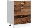 Syfax™ Base Da Cucina “Lyon” Legno Vecchio In Legno Multistrato
