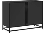Syfax™ Mobile Lavabo Bagno Nero 60X30X60 Cm Legno Multistrato