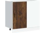 Syfax™ Mobile Base Lavello “Lyon” Rovere Fumo In Legno Multistrato