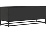 Syfax™ Mobile Porta Tv Nero 180X30X50Cm In Truciolato E Metallo