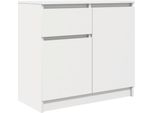 Syfax™ Credenza Con Cassetto Bianco 71X35X65 Cm In Legno Multistrato