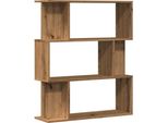 Syfax™ Libreria Rovere Artigianale 80X24X96 Cm Legno Multistrato