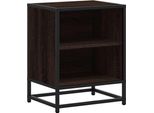 Syfax™ Comodino Rovere Marrone 40X31X50 Cm Legno Multistrato E Metallo