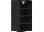 Syfax™ Mobile Pensile “Riga” Nero 30X29,5X60 Cm In Legno Multistrato