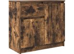 Syfax™ Credenza Con Cassetto Rovere Fumo 71X35X65 Cm In Truciolato