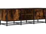 Syfax™ Mobile Tv Rovere Fumo 120X35X41 Cm Legno Multistrato E Metallo