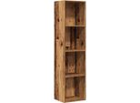 Syfax™ Libreria/Mobile Tv Legno Antico 36X30X143 Cm Legno Multistrato