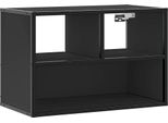 Syfax™ Mobile Porta Tv Nero 60X31X39,5Cm In Truciolato E Metallo
