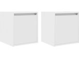 Syfax™ Comodini A Muro 2 Pz Bianchi 38X34X40 Cm