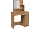 Syfax™ Toeletta Con Specchio Rovere Artigianale 74,5X40X141 Cm