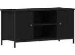 Syfax™ Mobile Tv Rovere Nero 100 X 40 X 50 Cm Legno Multistrato