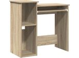 Syfax™ Scrivania E Ripiani Rovere Sonoma 84X40X78 Cm Legno Multistrato