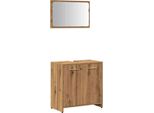 Syfax™ Mobile Da Bagno Con Specchio Rovere Artigianale Truciolato