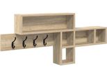 Vidaxl Appendiabiti A Parete Rovere Sonoma 100 X 12 X 43,5 Cm