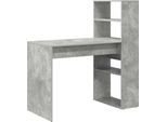 Syfax™ Scrivania Grigio Cemento 113 X 54 X 120 Cm Legno Multistrato