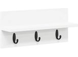 Syfax™ Appendiabiti A Muro Bianco 40 X 10,5 X 18 Cm Legno Multistrato