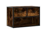Syfax™ Mobile Porta Tv Rovere Fumo 60X31X39,5 Cm In Legno E Metallo