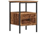 Syfax™ Comodino Legno Antico 34X36X50 Cm In Legno Multistrato