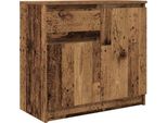 Syfax™ Credenza Con Cassetto Legno Antico 71X35X65 Cm In Truciolato