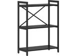 Syfax™ Libreria Rovere Nero 60 X 30 X 85 Cm Legno Multistrato