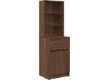Syfax™ Comodino Rovere Marrone 39X35X125 Cm In Legno Multistrato