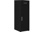 Syfax™ Credenza Con Cassetto Rovere Nero 30 X 42,5 X 93 Cm