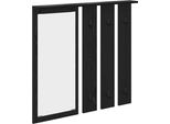 Syfax™ Appendiabiti A Muro Con Lo Scaffale Rovere Nero 84 X 10 X 80 Cm
