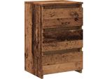 Syfax™ Comodino Legno Antico 40X35X62,5 Cm In Legno Multistrato