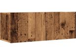 Syfax™ Mobili Tv A Parete 2Pz Legno Antico 80X30X30 Cm