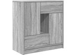 Syfax™ Credenza Con Cassetti E Ante Grigio Sonoma 70,5X34X74,5 Cm
