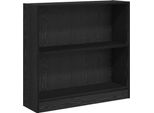 Syfax™ Libreria Rovere Nero 80 X 24 X 76 Cm Legno Multistrato